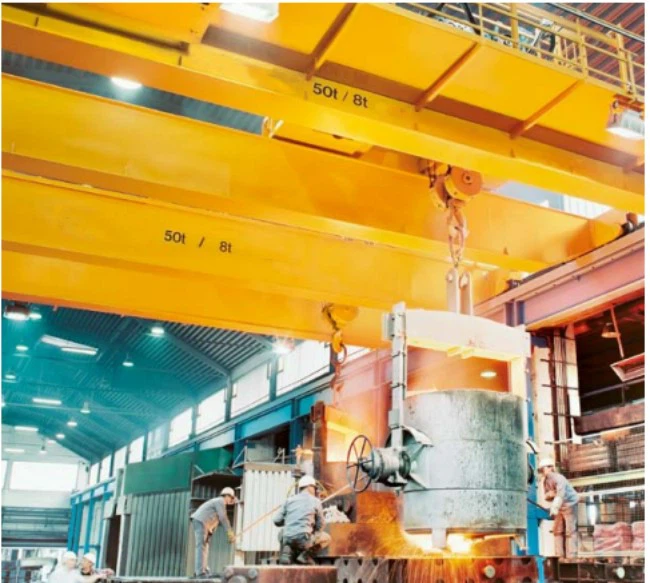 Carroponte per fonderia e acciaieria