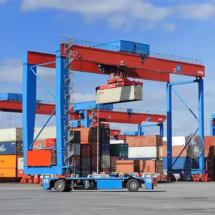 25T Rubber Tyre Container Gantry Crane suppliers
