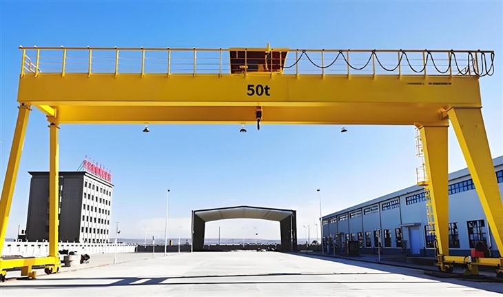 Double Girder Gantry Crane With Mobile Trolley