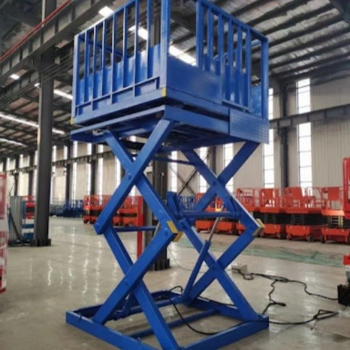 Stationary hydraulic electric Scissor Lift(5)